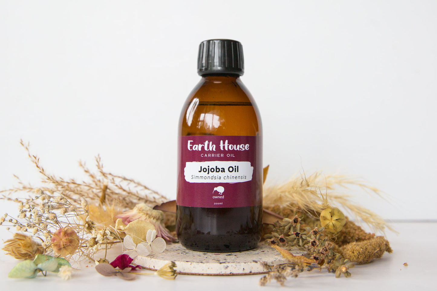 Bottle of Earth House NZ Jojoba Carrier Oil